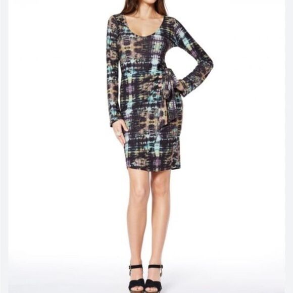 Designer Deborah Vierick, Faux Wrap Dress, Tie Dyed, Medium - Picture 1 of 8